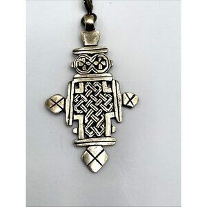Handmade Ethiopian Coptic Pendant Brass Coptic Cross Large - 3.5"